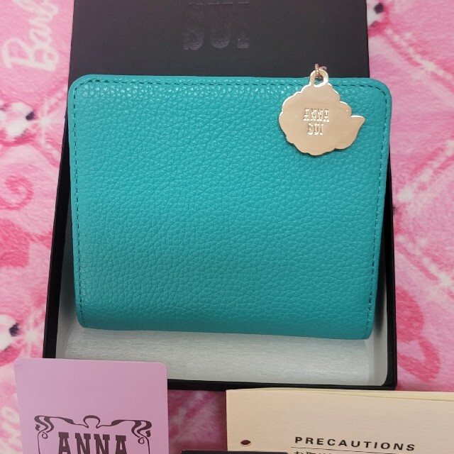 ANNA SUI(アナスイ)の新品アナスイ緑★バレンシア二つ折り財布★ANNASUI レディースのファッション小物(財布)の商品写真