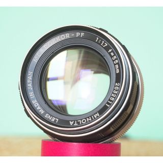 美品 ミノルタ MC ROKKOR-PF 55mm f1.7 オールドレンズ 4