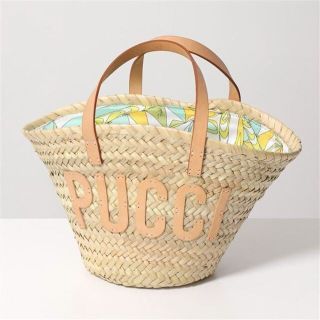 エミリオプッチ(EMILIO PUCCI)の新品 EMILIO PUCCI エミリオプッチ かごバッグ グリーン(かごバッグ/ストローバッグ)