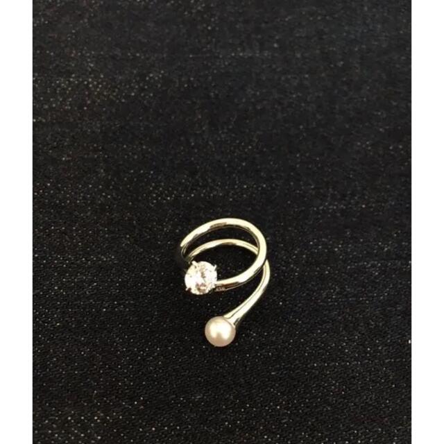 ete(エテ)の美品◆ete 925 パール　ダイヤモンド　ピンキー ファランジリング レディースのアクセサリー(リング(指輪))の商品写真