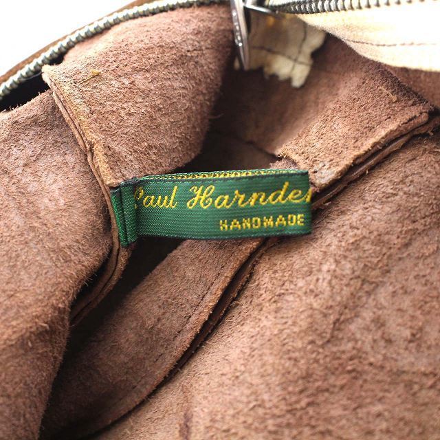 Paul Harnden(ポールハーデン)のポールハーデン  Shoemakers クロコ型押し ボストンバッグ ハンド 茶 レディースのバッグ(ハンドバッグ)の商品写真