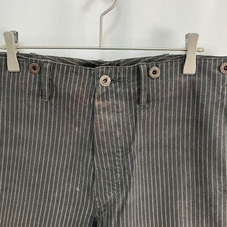 【希少】RRL BLACK STRIPE TROUSERS シンチバック