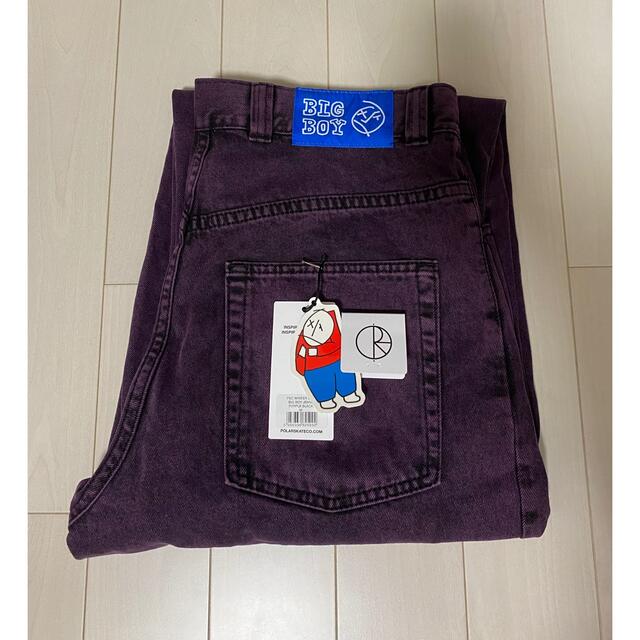 POLAR SKATE BIG BOY JEANS PURPLE BLACK美品-hybridautomotive.com