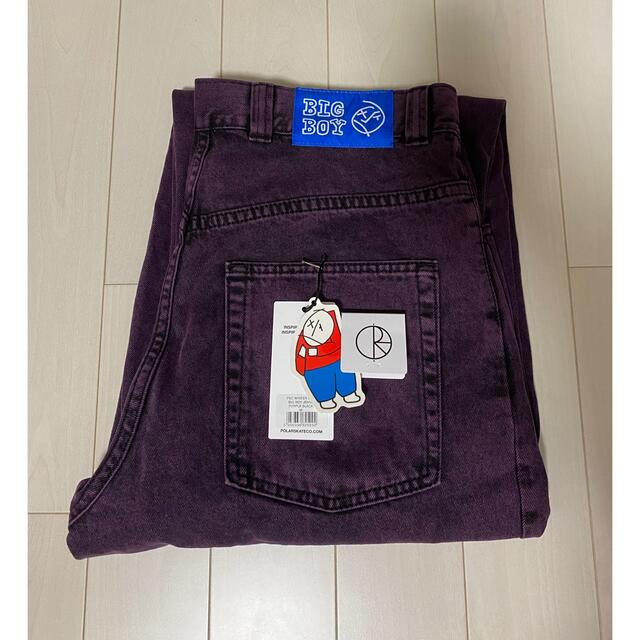 POLAR SKATE BIG BOY JEANS PURPLE BLACK美品