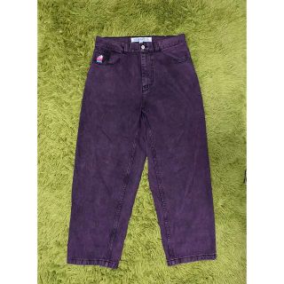 POLAR - POLAR SKATE BIG BOY JEANS PURPLE BLACK美品の