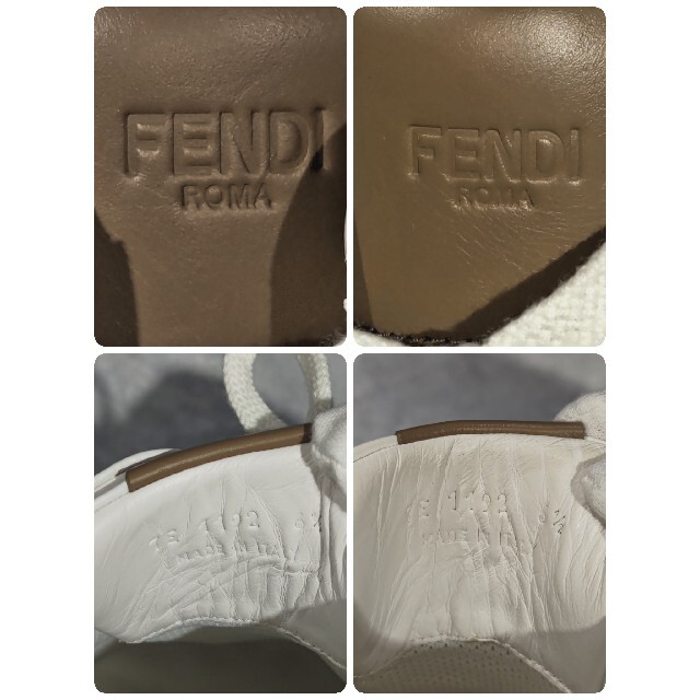 FENDI(フェンディ)のお休み中です。様フェンディ　FF シグネチャー　レザー　スニーカー レディースの靴/シューズ(スニーカー)の商品写真