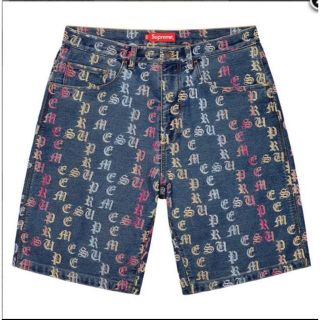 シュプリーム(Supreme)の青 30サイズ Gradient Jacquard Denim Short (ショートパンツ)