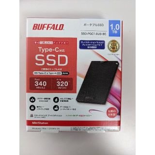 バッファロー(Buffalo)の【新品未開封】BUFFALO SSD-PGC1.0U3-BC(PC周辺機器)