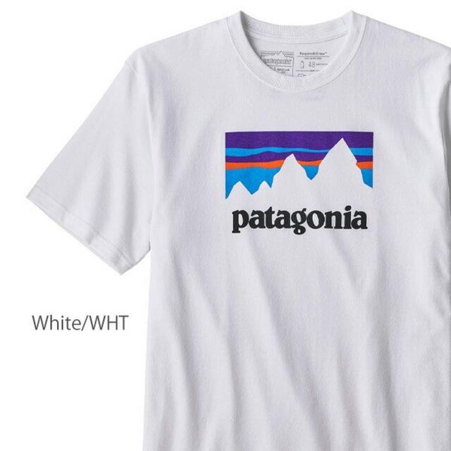 patagonia Tシャツ ショップ・ステッカー　ホワイト S パタゴニア