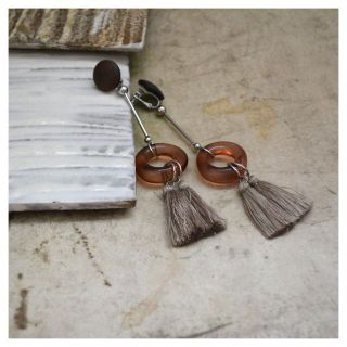 ロク(6 (ROKU))のRing Tassel Design イヤリング／ピアス(イヤリング)