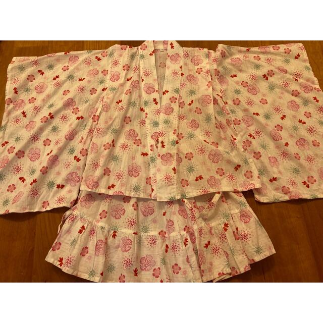 浴衣　110 センチ　西松屋　 キッズ/ベビー/マタニティのキッズ服女の子用(90cm~)(甚平/浴衣)の商品写真