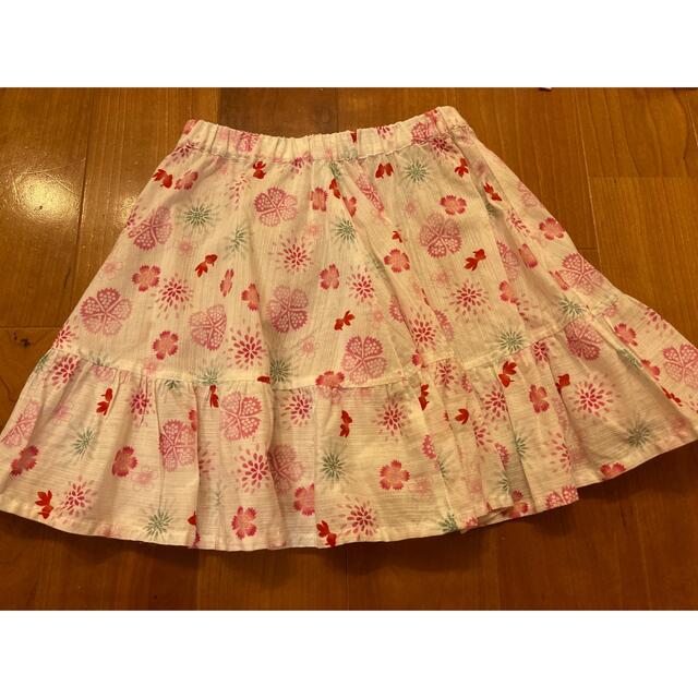 浴衣　110 センチ　西松屋　 キッズ/ベビー/マタニティのキッズ服女の子用(90cm~)(甚平/浴衣)の商品写真