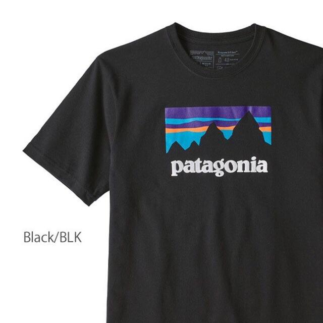 patagonia Tシャツ ショップ・ステッカー　ブラック S パタゴニアメンズ