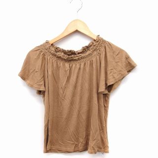 マウジー(moussy)のマウジー moussy カットソー Tシャツ 2WAY オフショルダー 半袖(カットソー(半袖/袖なし))