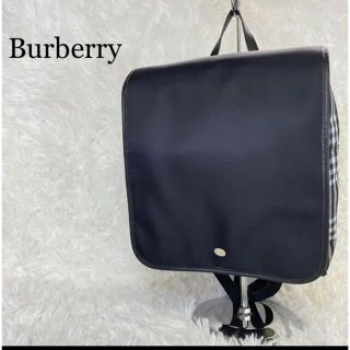 バーバリー(BURBERRY)の【極美品】バーバリー リュック バックパック ノバチェック PVC レザー(リュック/バックパック)