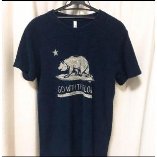 グラム(glamb)の【送料無料】新品 グラム Tシャツ お洒落 ネイビー タオル生地(Tシャツ/カットソー(半袖/袖なし))