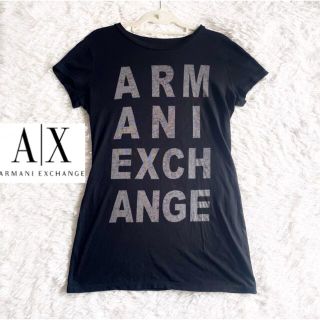 アルマーニエクスチェンジ(ARMANI EXCHANGE)のアルマーニエクスチェンジAX Tシャツ ブラック  ロゴ(Tシャツ(半袖/袖なし))