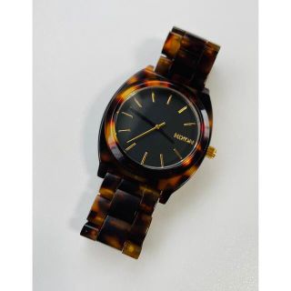 ニクソン(NIXON)の【電池新品の美品】NIXONのTIME TELLER 人気のべっ甲×ゴールド！(腕時計)