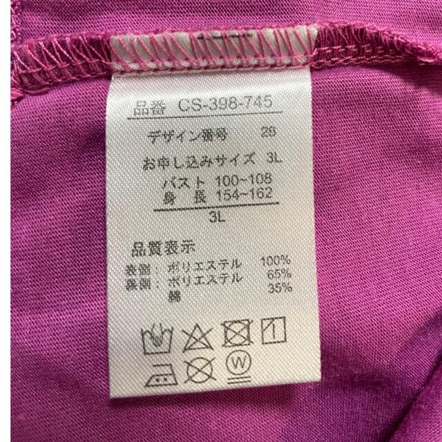 FELISSIMO(フェリシモ)のトップス　ピンク　３Ｌ レディースのトップス(カットソー(半袖/袖なし))の商品写真