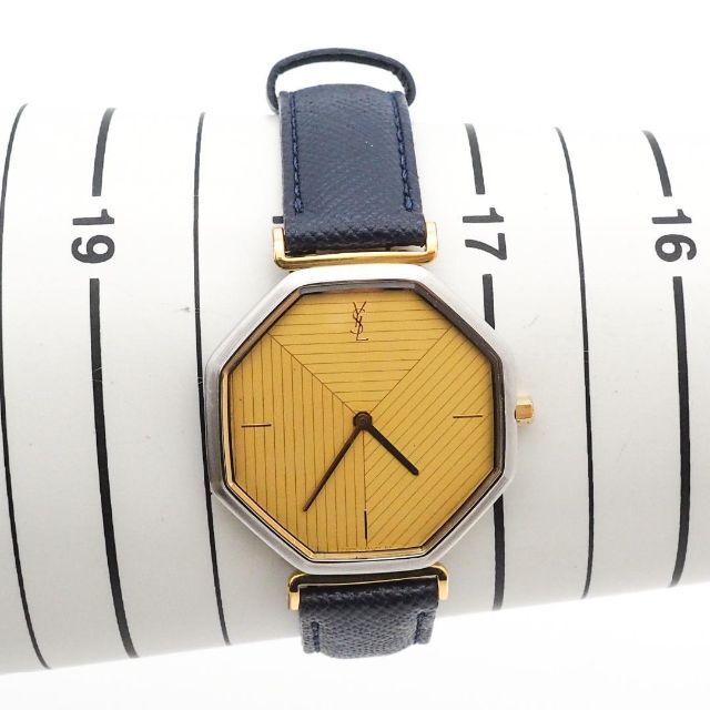 Yves Saint Laurent 腕時計 スクエア ゴールド YSL 超美品の