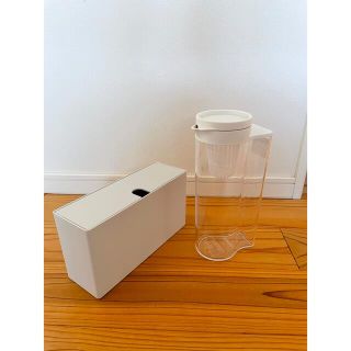 ムジルシリョウヒン(MUJI (無印良品))の無印良品　アクリル冷水筒　2L  モップ用ケース　セット(日用品/生活雑貨)