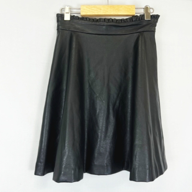 MILK(ミルク)のミルク MILK フェイクレザー スカート 01143143 黒 ブラック レディースのスカート(その他)の商品写真