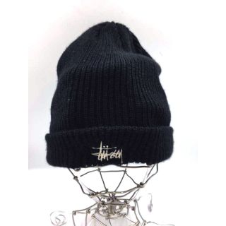 ステューシー(STUSSY)のStussy(ステューシー) ロゴ刺繍 アクリル ニット帽 メンズ 帽子 ニット(ニット帽/ビーニー)