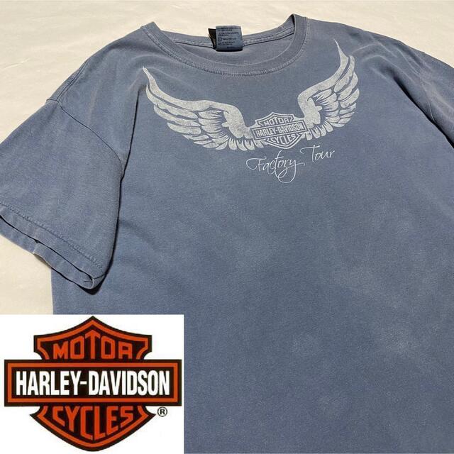 Tシャツ/カットソー(半袖/袖なし)90s  ハーレーダビッドソン メキシコ製 バックプリント ビッグシルエット