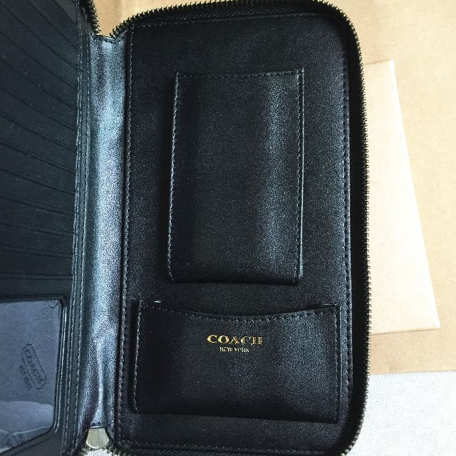 SALE／%OFF 新品 COACH長財布 セカンドバッグ ダブルジップ F