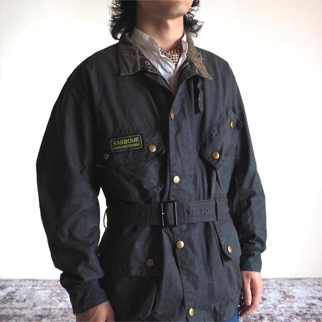 Barbour(バーブァー)のBarbour "INTERNATIONAL SUIT" 90's メンズのジャケット/アウター(ライダースジャケット)の商品写真