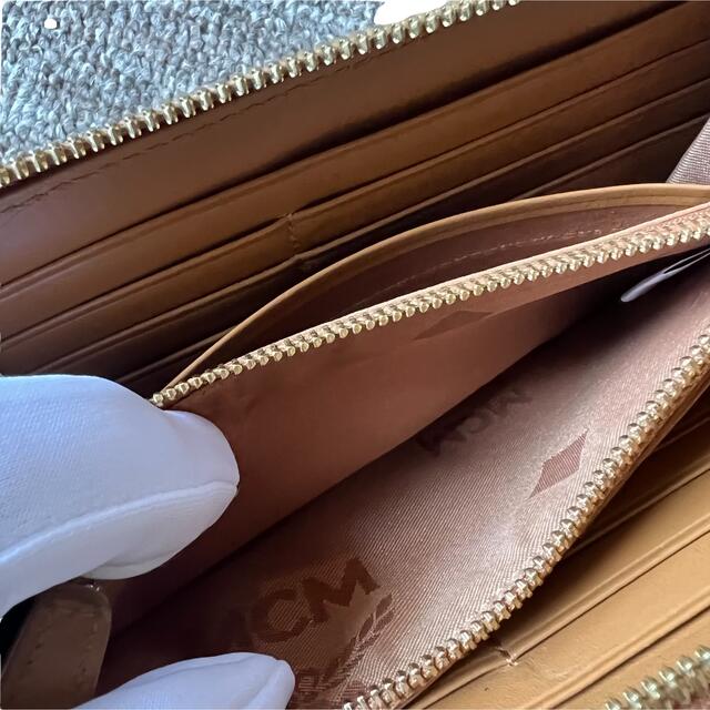 MCM(エムシーエム)の極美品✨エムシーエム 長財布 スタッズ スワロフスキー ストーン コニャック メンズのファッション小物(長財布)の商品写真