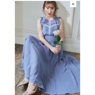 ハーリップトゥ(Her lip to)のBack Lace-Up Cotton Long Dress(ロングワンピース/マキシワンピース)