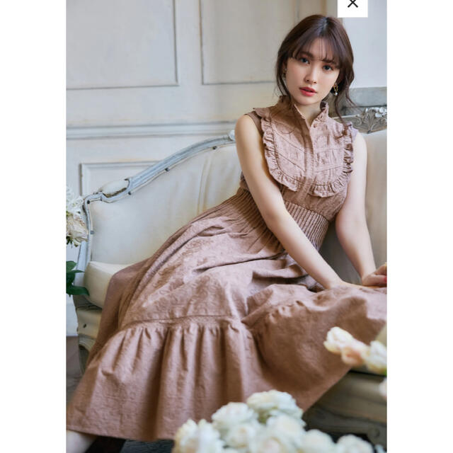 Paisley Cotton Lace Long Dress - ロングワンピース/マキシワンピース