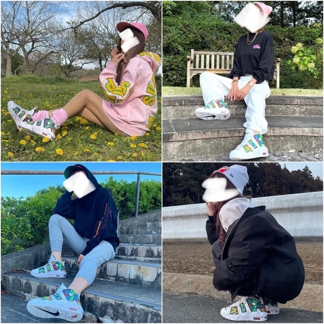 海外限定 25㎝ NIKE エアモア アップテンポ ピースラブ モアテン eva