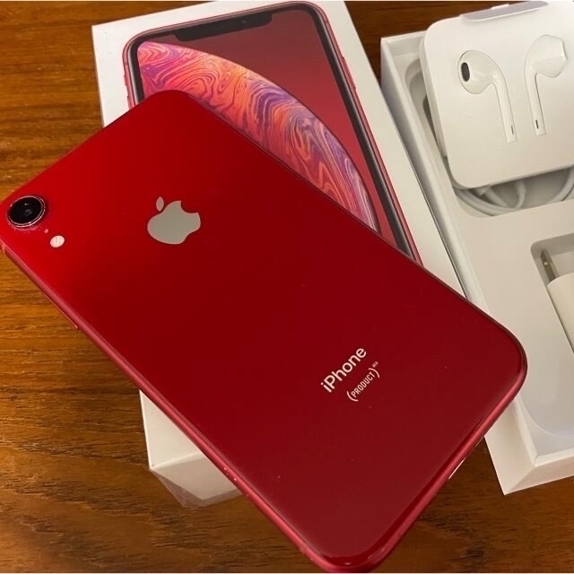 iPhone XR 物理デュアルSIM レッド128GB SIMフリー/83% - www.alvenius ...