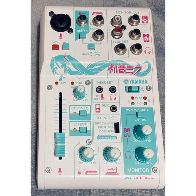 YAMAHA/ヤマハ AG03-MIKU ウェブキャスティングミキサー 初音ミク YAMAHA/ヤマハ AG03-MIKU ウェブキャスティングミキサー 初音ミク