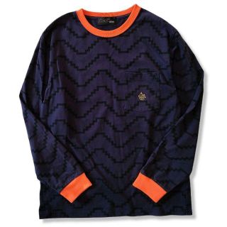 アールディーズ(aldies)のaldies アールディーズ ロンT ネイビー オレンジ Mサイズ(Tシャツ/カットソー(七分/長袖))