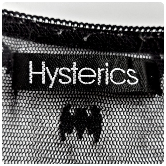 HYSTERIC GLAMOUR(ヒステリックグラマー)の90S ヒステリックグラマー 初期 最高級バット刺繍ポリエステルレースチュニック レディースのトップス(カットソー(長袖/七分))の商品写真