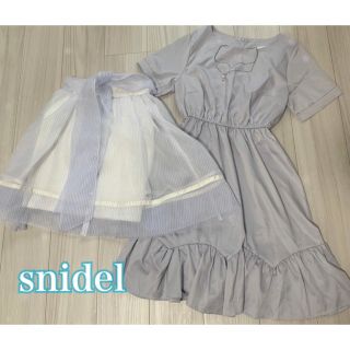 スナイデル(SNIDEL)のsnidel ワンピース スカート 夏服  ／NICE CLAP dazzlin(ひざ丈ワンピース)