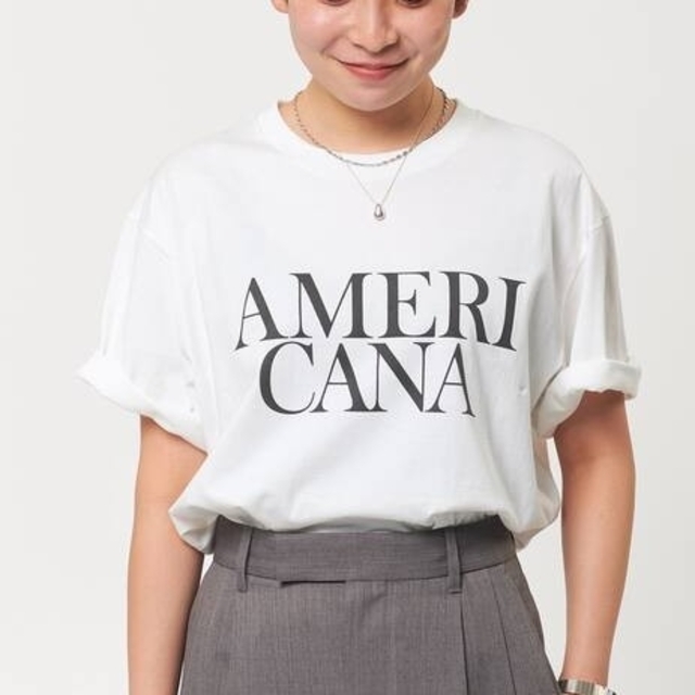 【AMERICANA/アメリカーナ】ロゴTシャツ