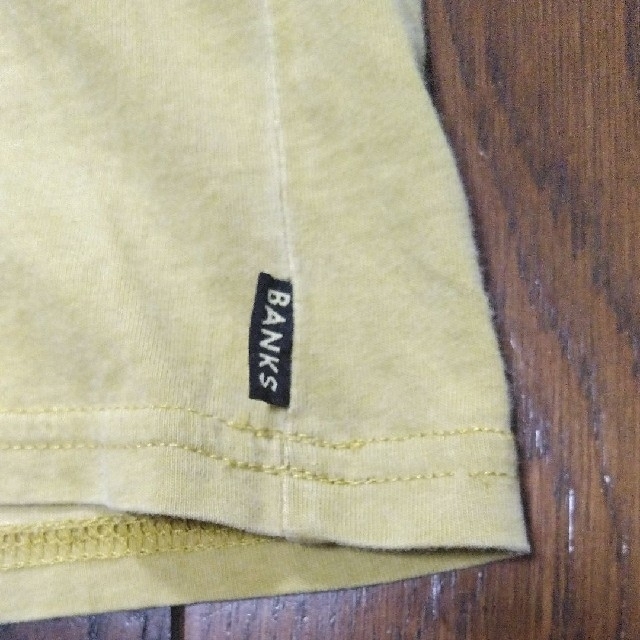 BANKS  Mサイズ OLD yellow フロントロゴ 人気 新品未使用！