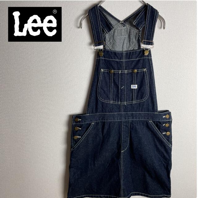 Lee(リー)の【Lee】デニム サロペット ジャンパースカート インディゴブルー　古着　M レディースのパンツ(サロペット/オーバーオール)の商品写真