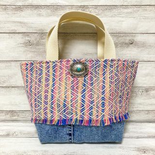 no.123 ハンドメイド ☺︎小さめトートバッグ☺︎ネイティブ(バッグ)