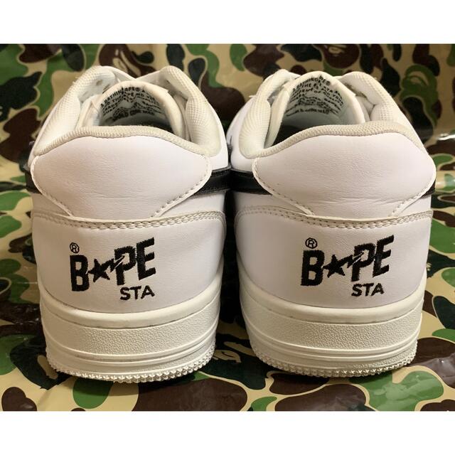 ☆希少☆ BAPESTA ホワイト × ブラック26.5cm kaws - スニーカー