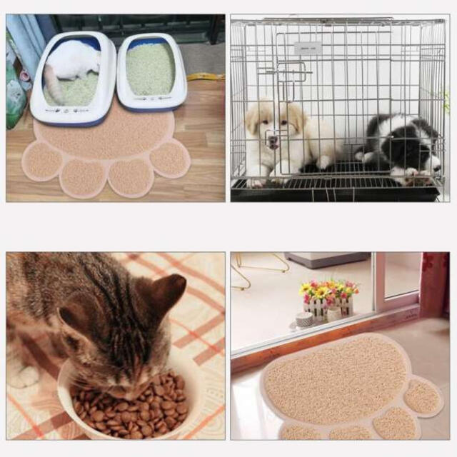 猫用 トイレマット 肉球 猫マット 砂 飛び散り汚れ 防止 ペット 送料無料 その他のペット用品(猫)の商品写真