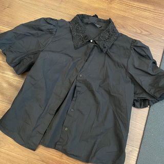 ザラ(ZARA)のZARA ビジューカラーブラウス(シャツ/ブラウス(半袖/袖なし))