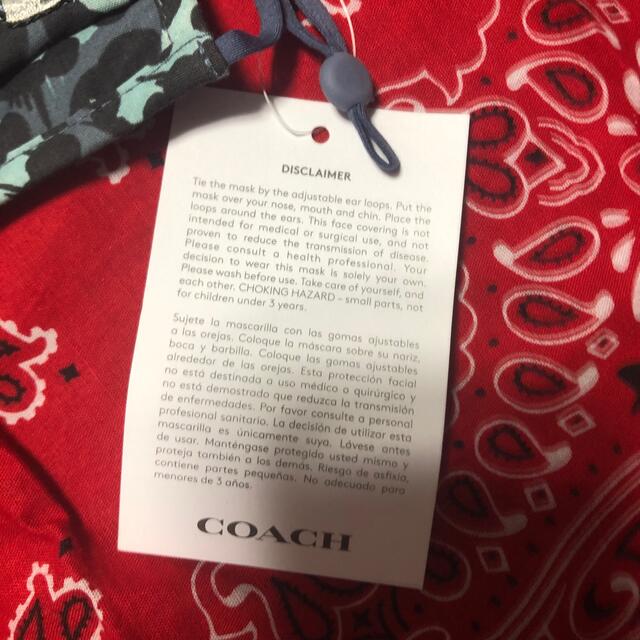 COACH(コーチ)の【人気】未使用　COACH マスク レディースのレディース その他(その他)の商品写真