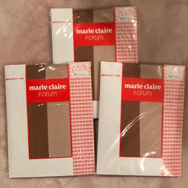 Marie Claire(マリクレール)の新品未使用　marie claire    ストッキング　3足セット レディースのレッグウェア(タイツ/ストッキング)の商品写真