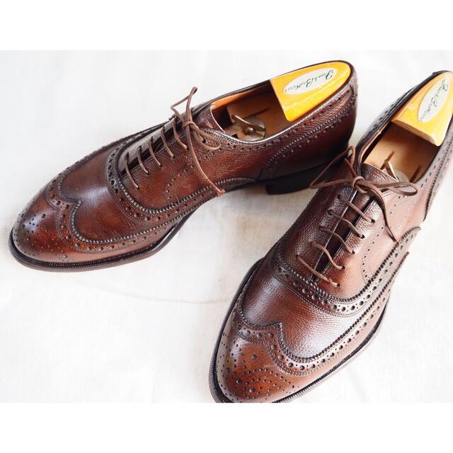 Allen Edmonds(アレンエドモンズ)の70s Frank Brothers shot wing tip 手書き メンズの靴/シューズ(ドレス/ビジネス)の商品写真