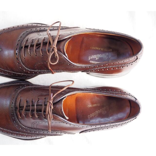 Allen Edmonds(アレンエドモンズ)の70s Frank Brothers shot wing tip 手書き メンズの靴/シューズ(ドレス/ビジネス)の商品写真